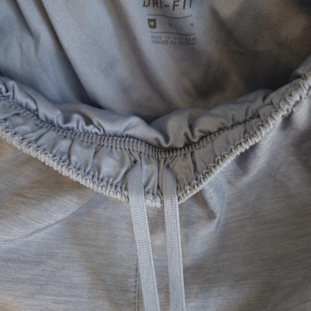 Nike Tempo Blue Running Shorts Women's Athletic Linen Dri Fit Tie West Size M - Picture 7 of 13